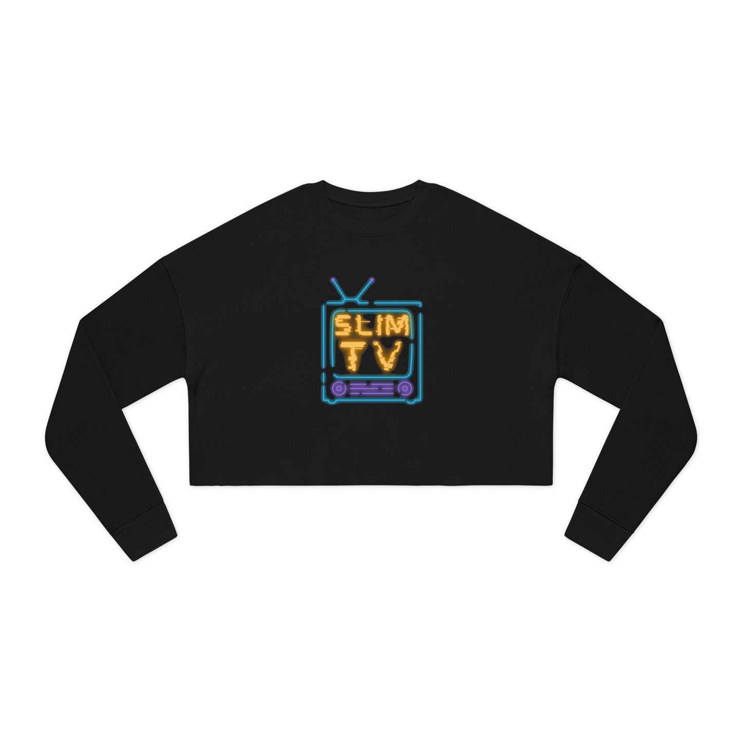 Slim TV Vibes Women's Cropped Sweatshirt