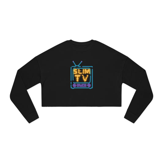 Slim TV Vibes Women's Cropped Sweatshirt